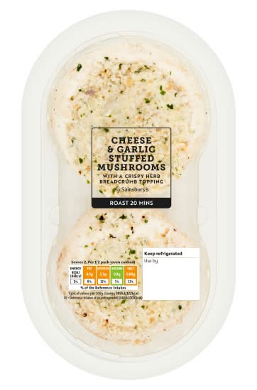 Sainsbury's Cheese & Garlic Stuffed Mushrooms (2 pack)