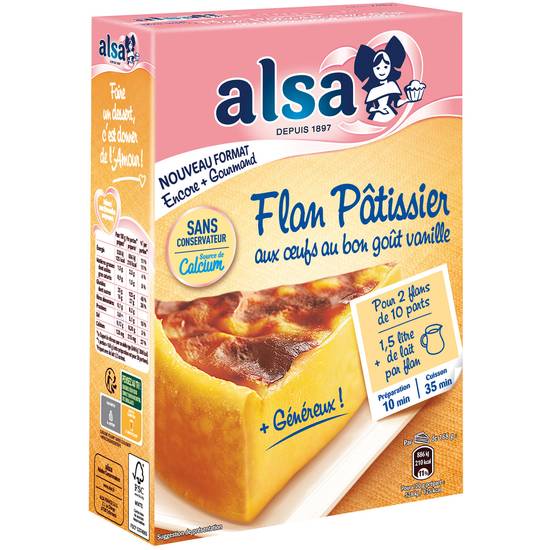 Alsa - Préparation flan pâtissier aux oeufs (2 pièces)