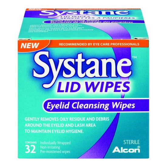 Systane Lid Wipes Eyelid Cleansing Wipes (32 ea)