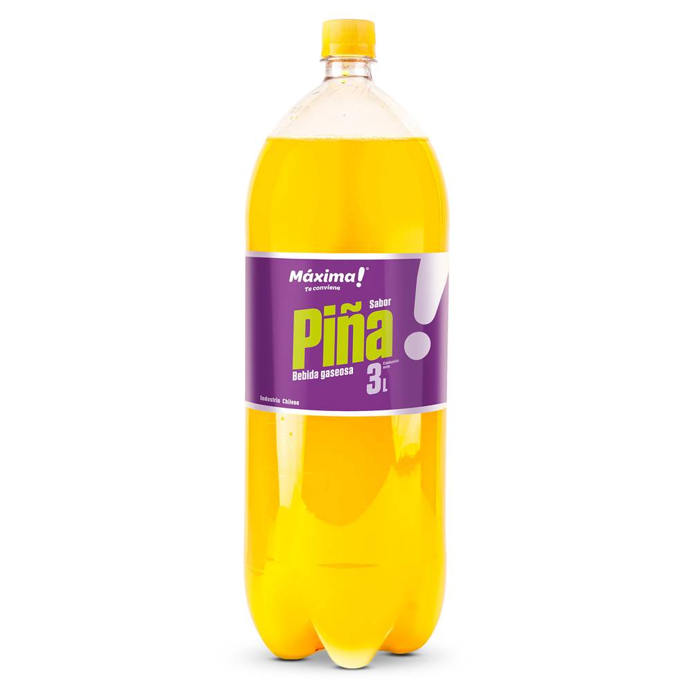 Máxima bebida gaseosa sabor piña (3 l)