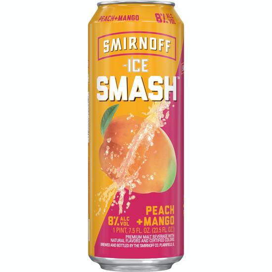 Smirnoff Ice Premium Malt Smash Beer (23.5 fl oz) (peach-mango )