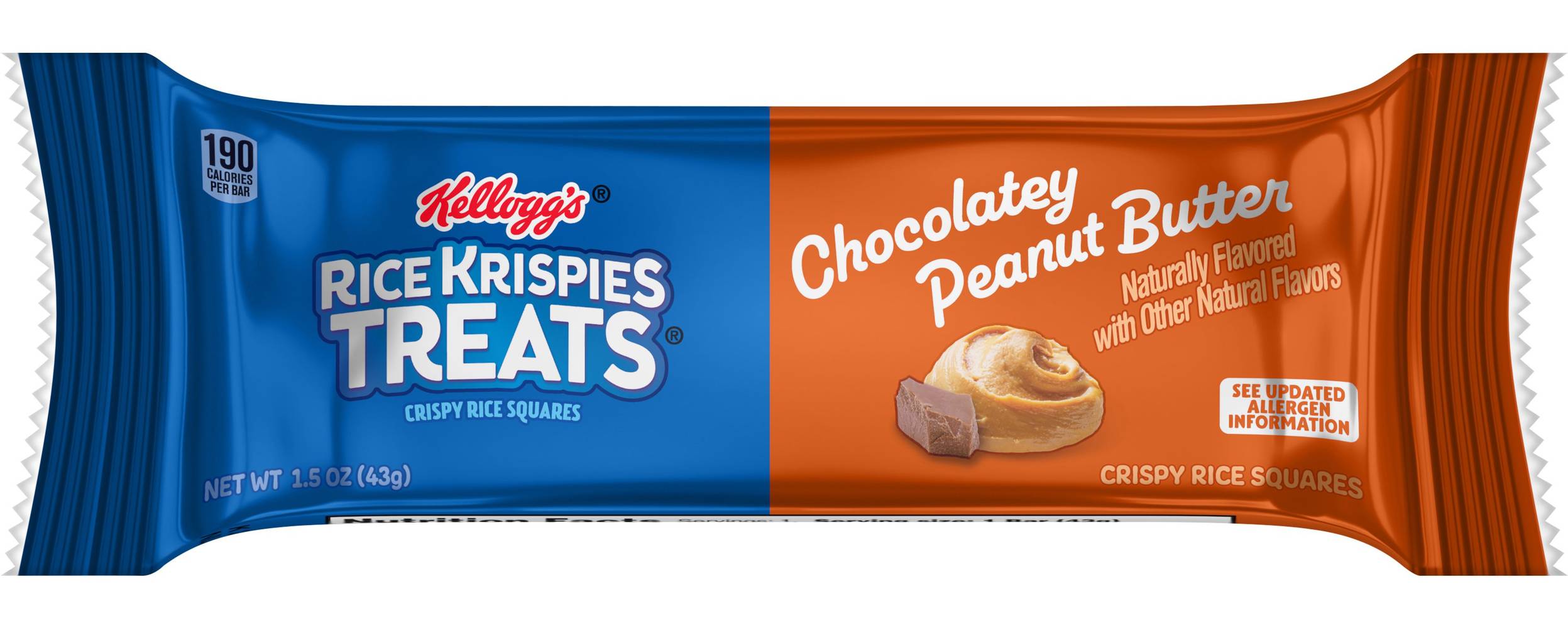 Kellogg's Rice Krispies Treats, Chocolatey Peanut Butter (1.5 oz)