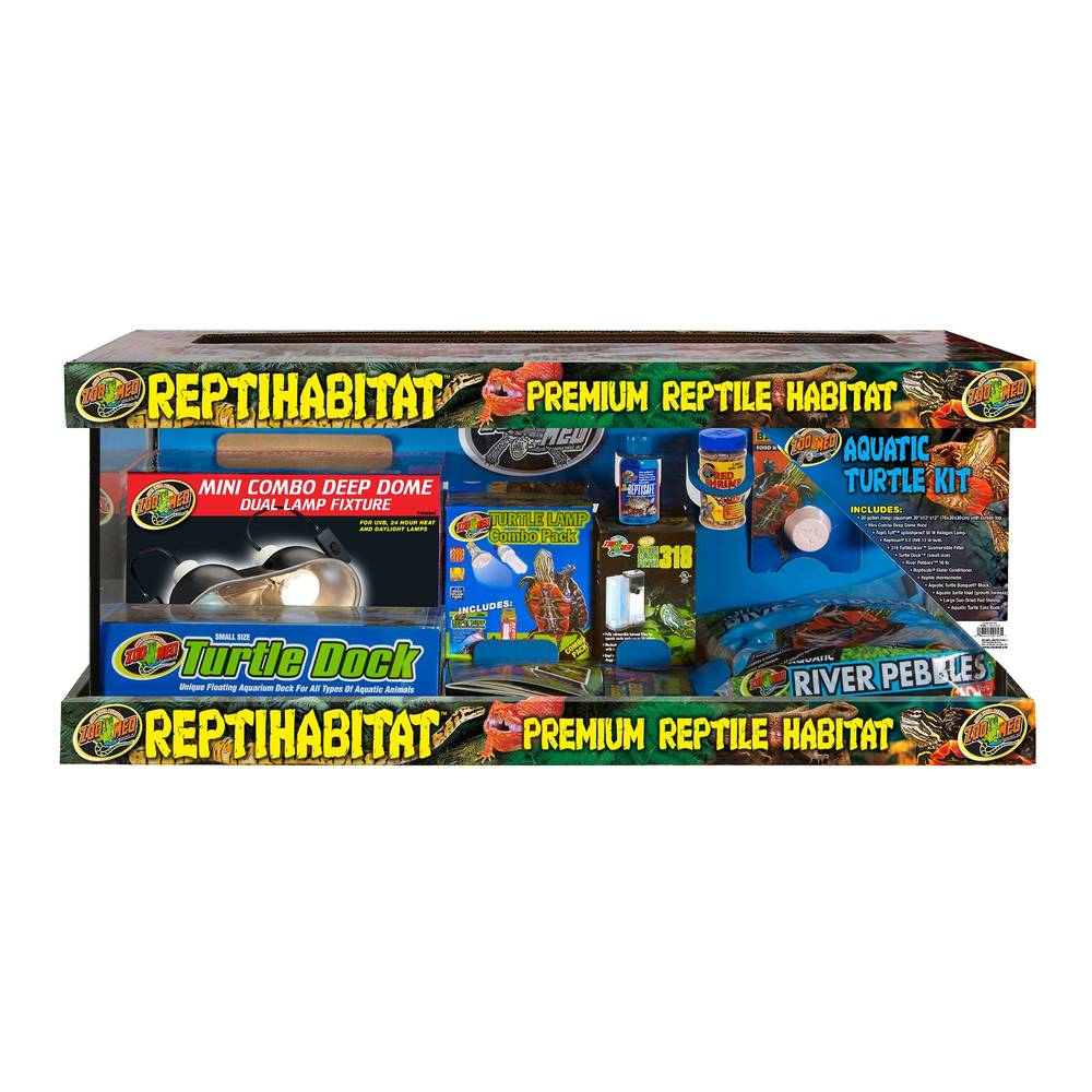 Zoo Med Reptihabitat Aquatic Turtle Kit