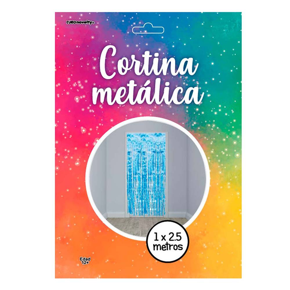 Euro Novelty · Cortina metálica azul celeste