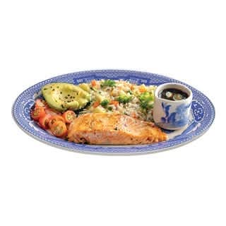 Salmón a la parrilla con arroz primavera SKU 8638