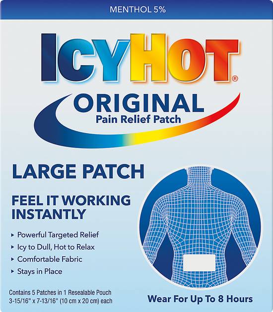 Icyhot Original Large Pain Relief Patch (5 ct)