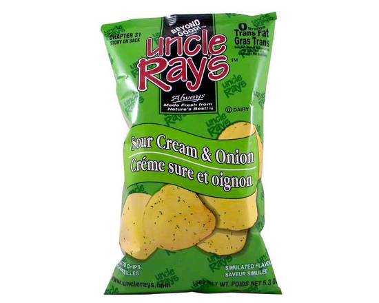 Uncle Rays Sour Cream & Onion 150g