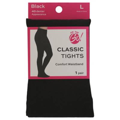 Otg Classic Tights Blk Lrg - 1 Pr