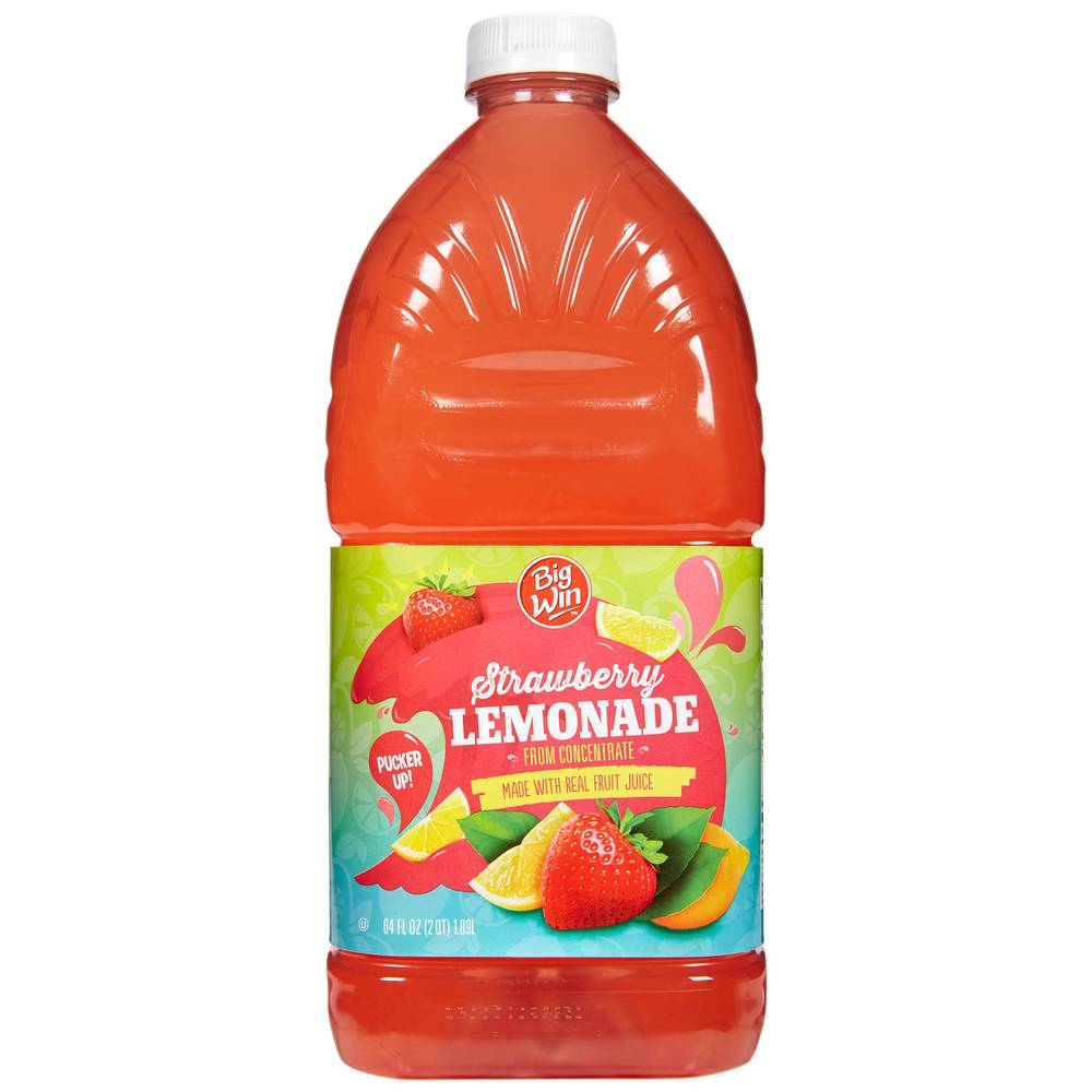 Big Win Fruit Juice, Strawberry-Lemonade (64 fl oz)