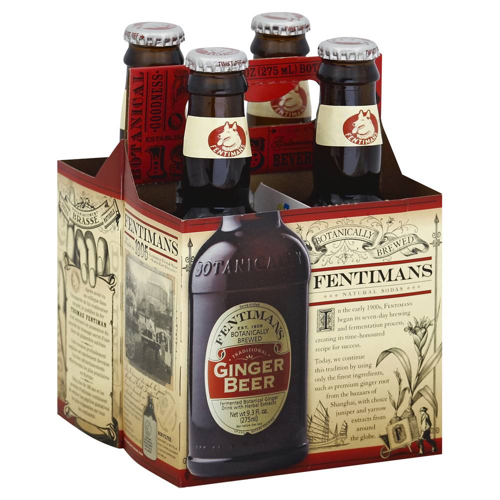 Fentimans Traditional Ginger Beer (4 x 9.3 fl oz)