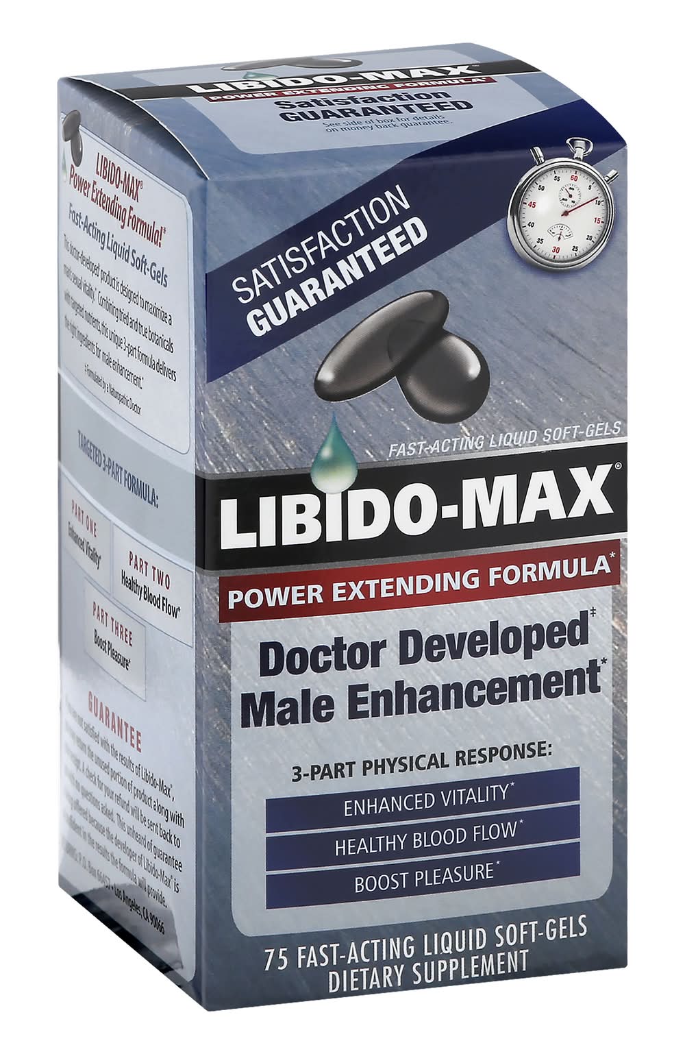 Libido-Max Fast-Acting Liquid Soft-Gels Male Enhancement (6.4 oz)
