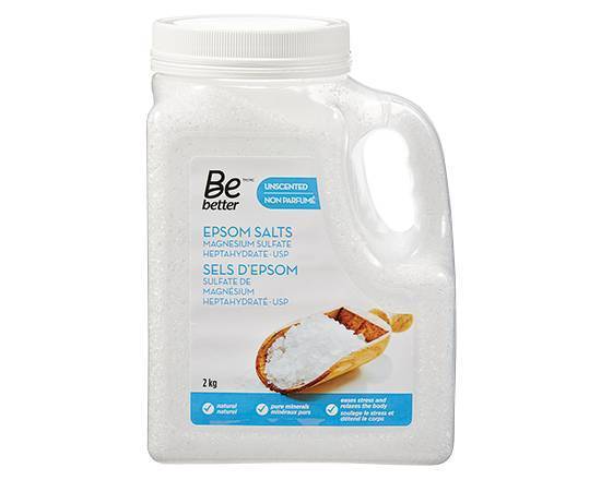 BE BETTER EPSOM SALTS UNSCENTED 2 KG