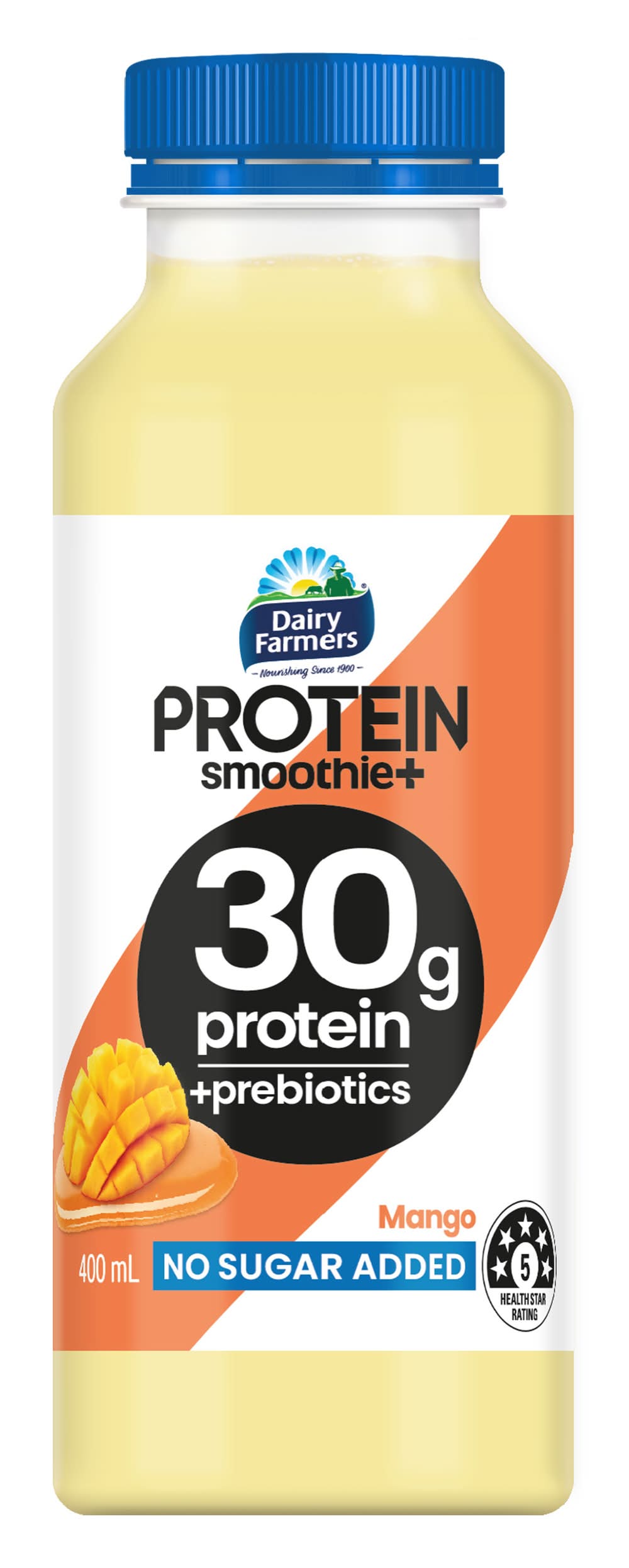 Dairy Farmers No Sugar Added Protein Smoothie, Mango (400mL)