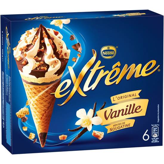 Glaces cônes vanille Nestle x6