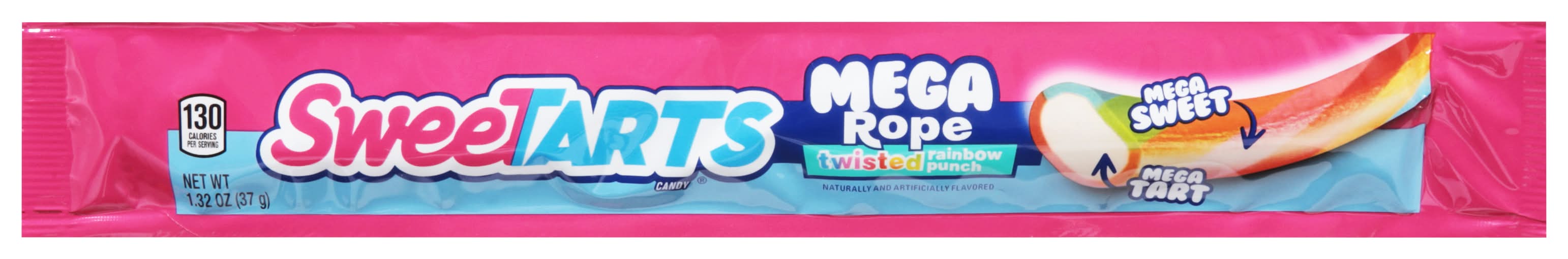 SweeTARTS Mega Rope Twisted Rainbow Punch (1.3 oz)