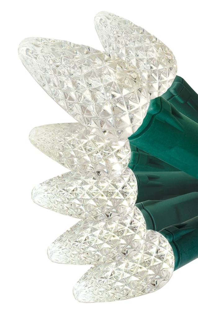 GE StayBright 150 -Count 37.2-ft White LED Plug-In Christmas String Lights | 90246LO