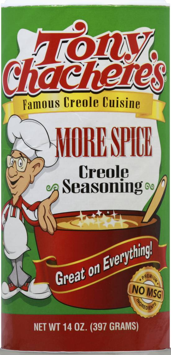 Tony Chachere's Seasoning, Creole, More Spice