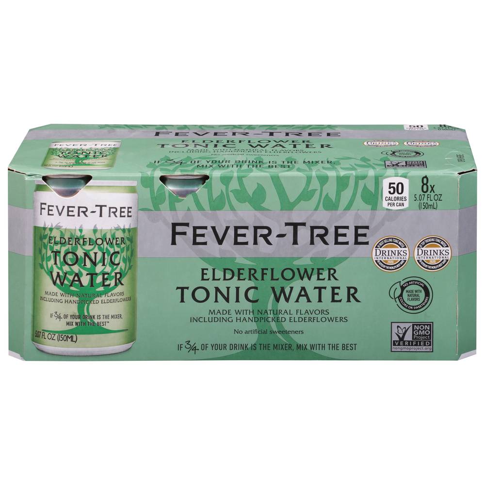 Fever-Tree Elderflower Tonic Water (8 x 5.08 fl oz)