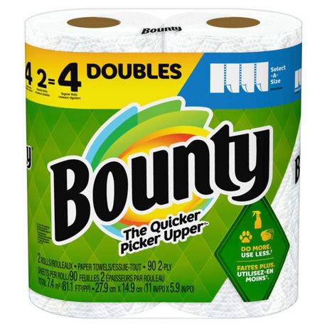 Bounty Paper Towels Double Rolls (27.9 cm*14.9 cm)