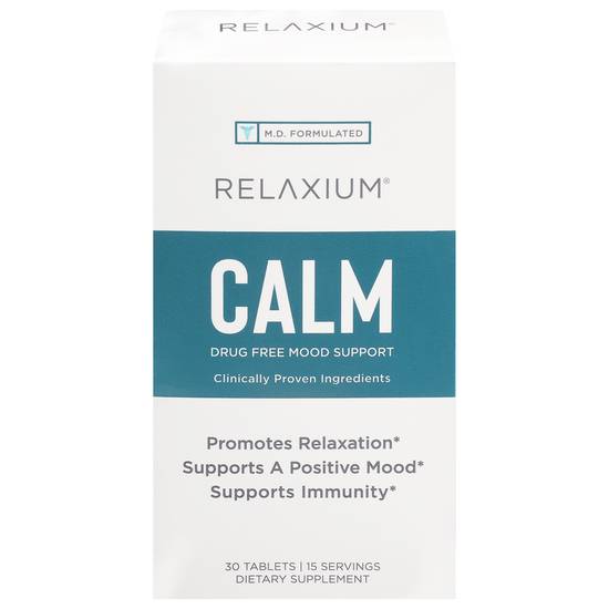 Relaxium Immunity Stress Relief & Mood Support Calm Tablets (30 ct)