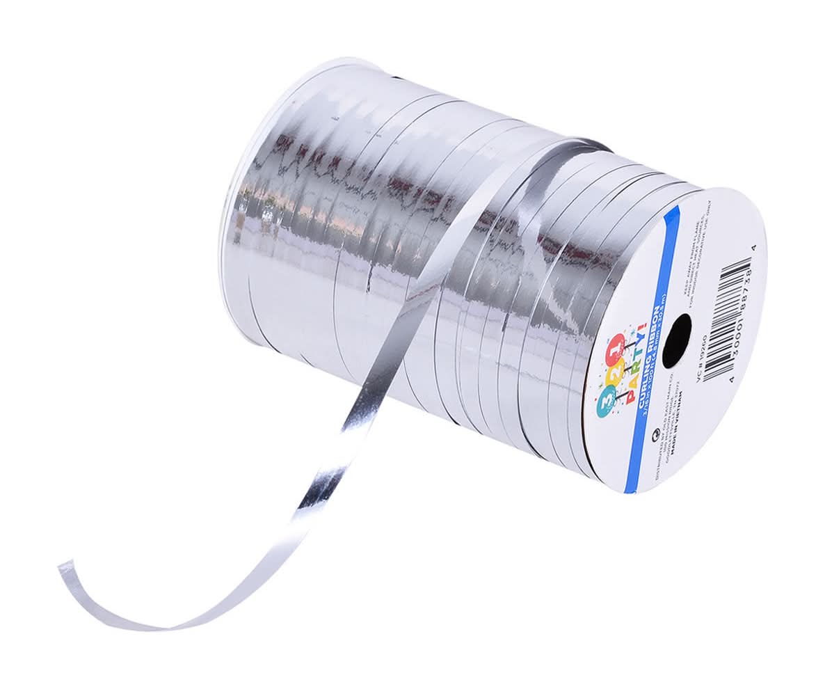 321 Party! Curling Ribbon - Silver 3/16 In X 100 Ft