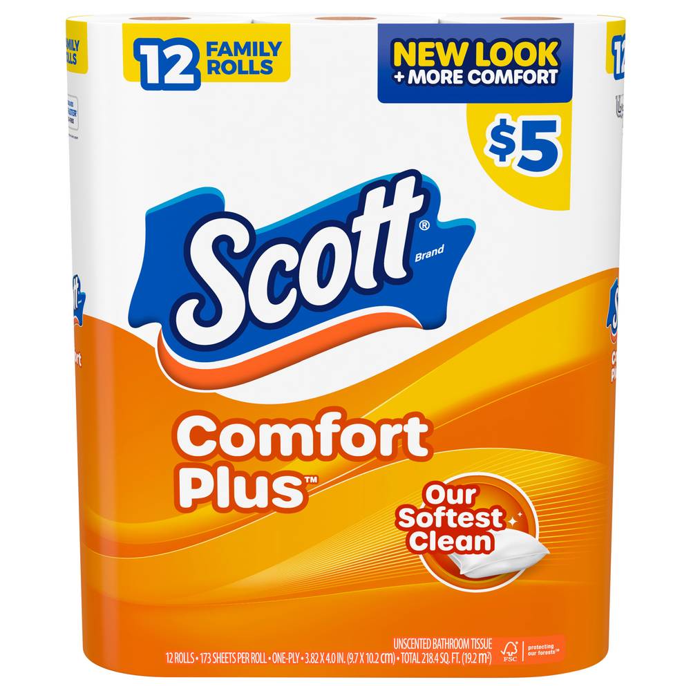 Scott Comfort Plus Toilet Paper (12 ct)