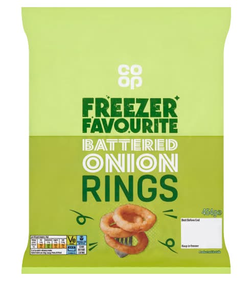 Co-op Freezer Favourite Battered Onion Rings (454g)