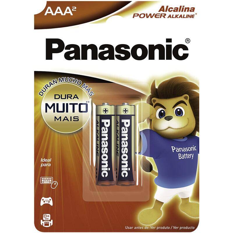 Panasonic pilha alcalina aaa palito (2 un)