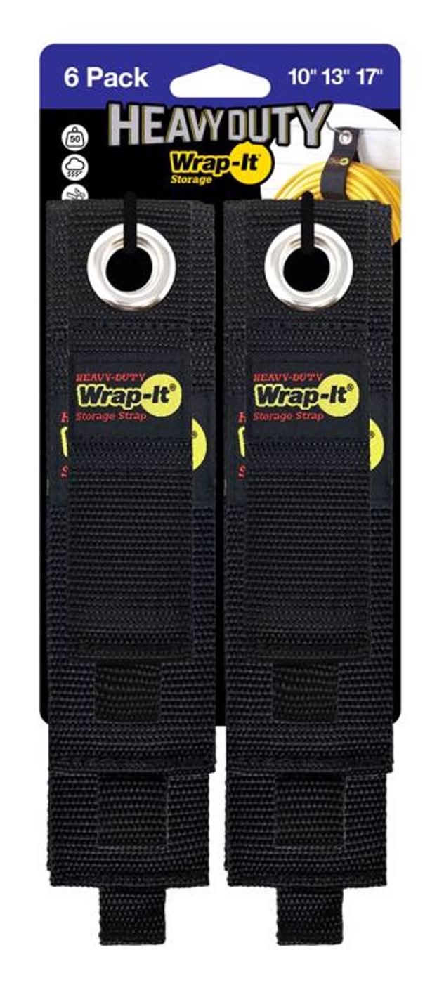 Wrap-It Heavy-Duty Assorted Storage Straps 50 Lb 6 Pk