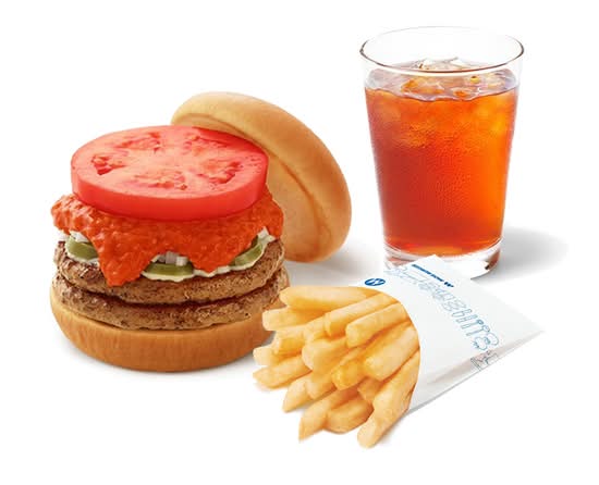 【辛】スパイシーダブルモスバーガードリンクセット
