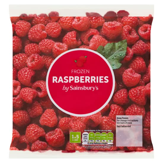 Sainsbury's Frozen Raspberries (350g)