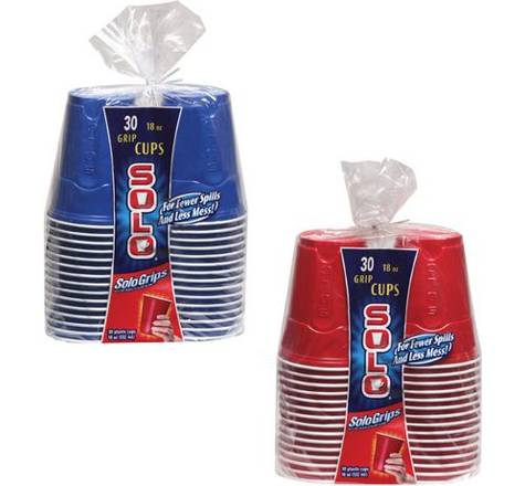 Solo Plastic Party Cups 30x 18oz Counts