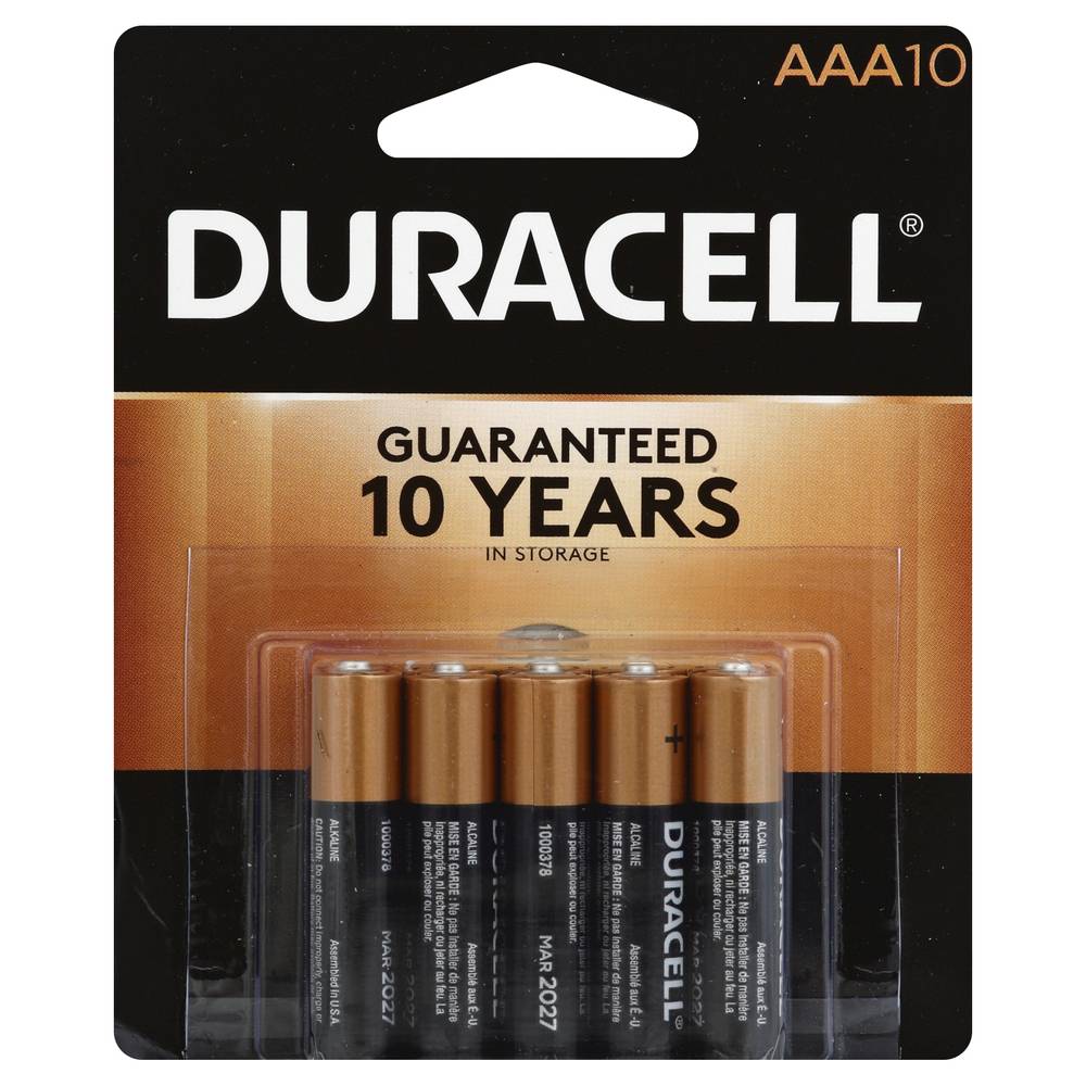 Duracell Aaa Alkaline 1.5 V Batteries ( 10 ct )