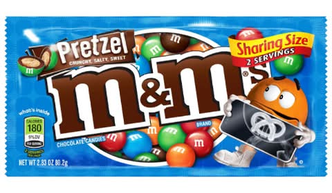 M&M's Chocolate Candies, Pretzel (2.83 oz)