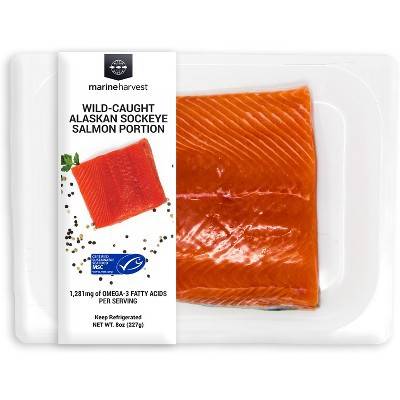 Wild Alaskan Sockeye Salmon - 8 oz.