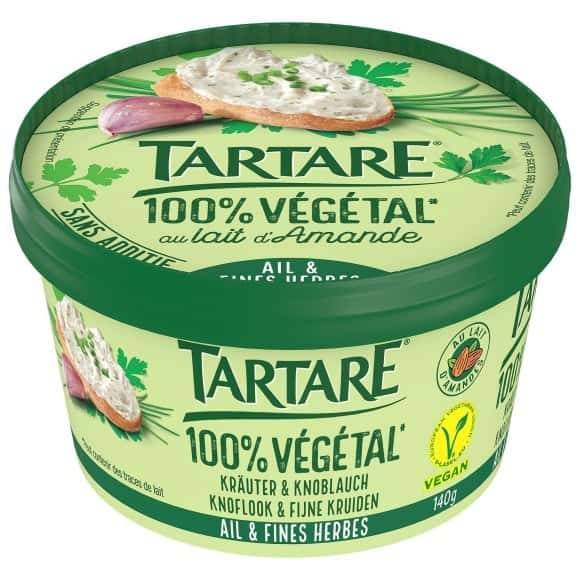 Tartare - Spécialité végétale à tartiner ail et fines herbes (140g)