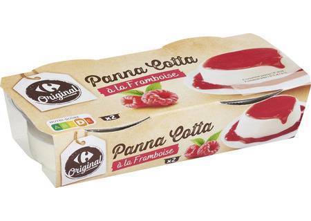 Carrefour Original - Dessert panna cotta (framboise)