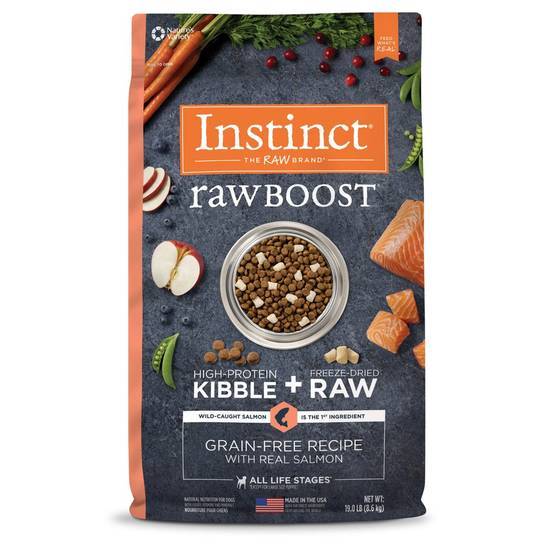 Instinct Raw Boost Grain Free Recipe With Real Salmon Dry Dog Food By Nature's Variety (19 lbs)