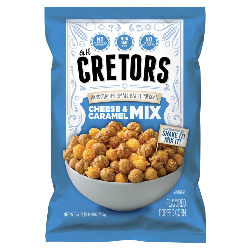 Cretors Handcrafted Small Batch Popcorn (cheese - caramel)