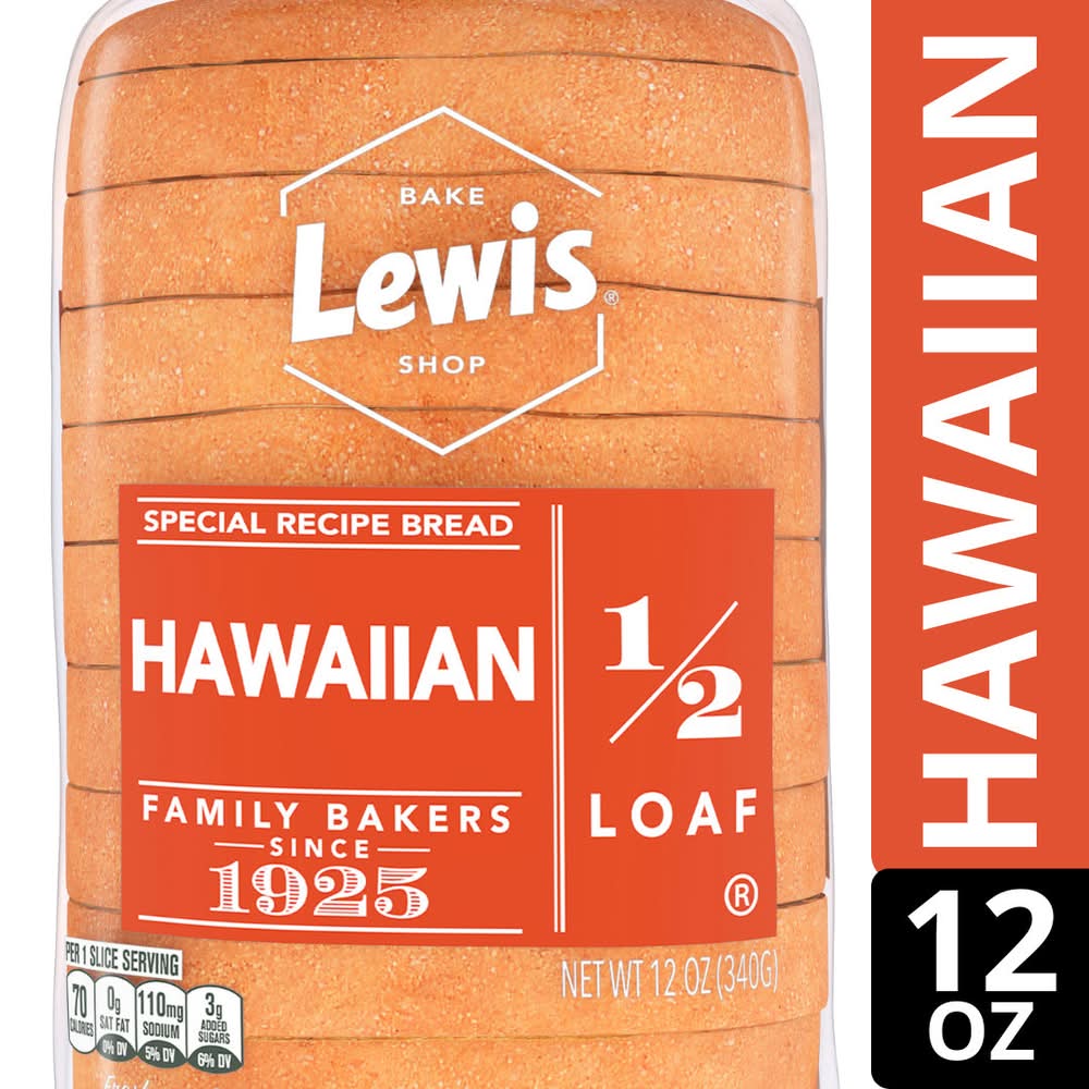 Lewis Bake Shop 1/2 Loaf Hawaiian Bread (12 oz)