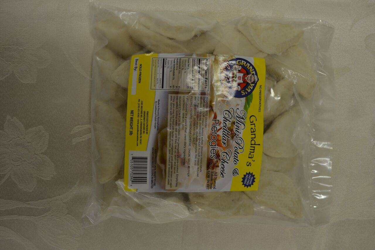 Frozen Grandma's - Mini Potato & Cheddar Pierogi - 3 lbs
