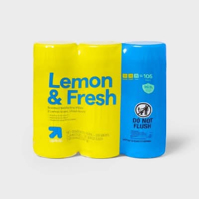 up&up All Purpose Disinfecting Wipes, Lemon-Fresh (3 x 35 ct)
