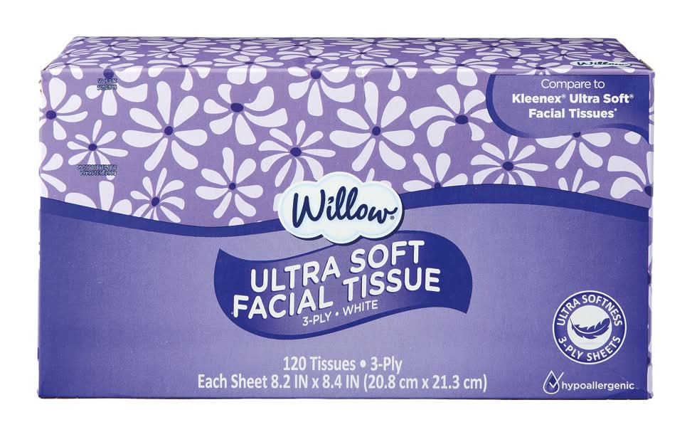 Willow Ultra Soft Facial Tissue 1pk