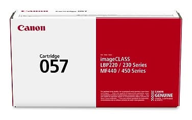 Canon 057 Black Standard Yield Toner Cartridge, Prints Up to 3,100 Pages (3009C001)