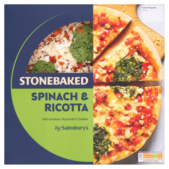 Sainsbury's Stonebaked Spinach & Ricotta Pizza (290g)