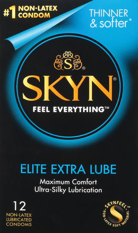 SKYN Elite Extra Lube - 12 ct