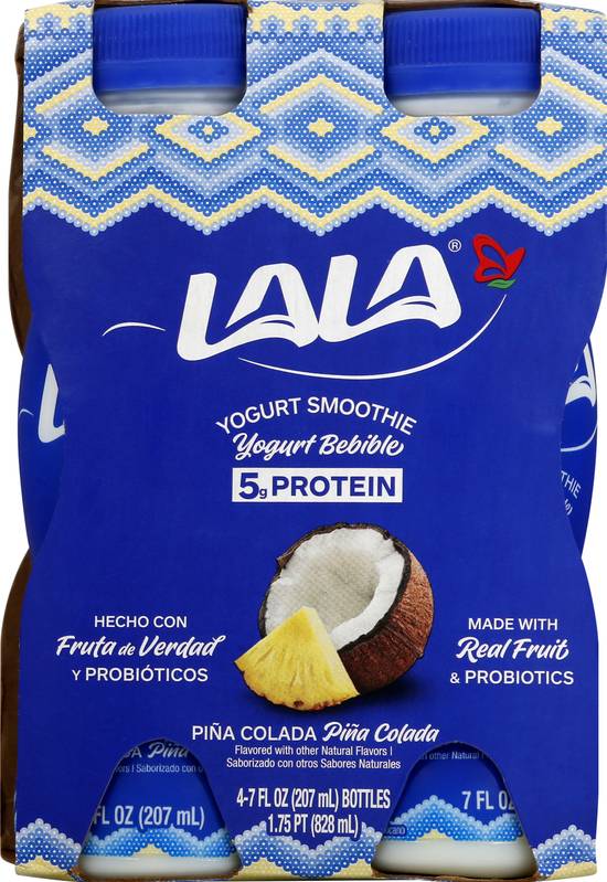 Lala Pina Colada Yogurt Smoothie With Probiotics (4 ct)