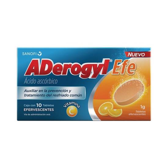 Aderogyl ácido ascórbico vitamina c (caja 10 piezas)