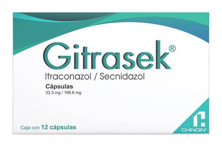CHINOIN · Gitrasek itraconazol cápsulas 33.3 mg (12 un)