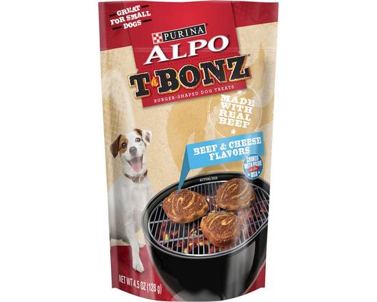 Alpo · T-Bonz Burger-Shaped Dog Treats Beef & Cheese Flavors (4.5 oz)